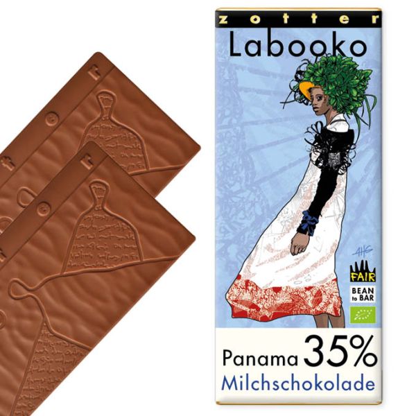 Zotter Labooko 35% Panama Milchschokolade 70g